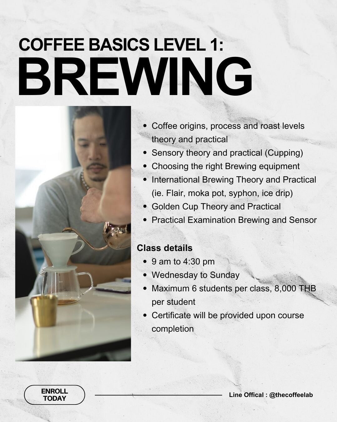 Coffee Basics: Level 1 Brewing